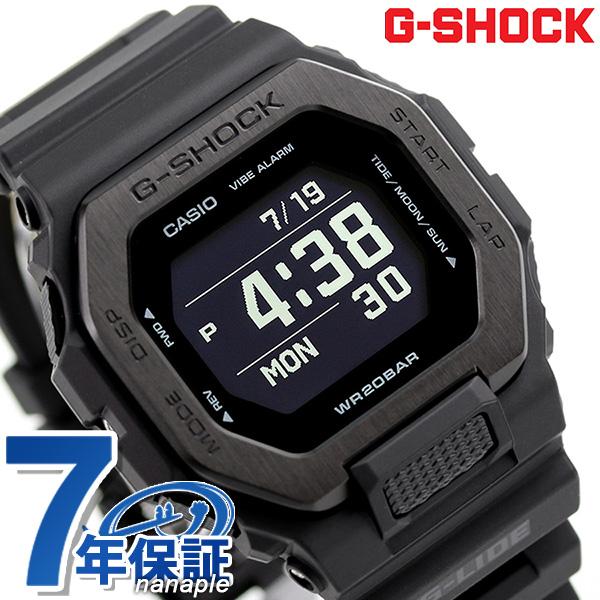 4/21はさらに+10倍 gショック ジーショック G-SHOCK Gライド クオーツ ムーンデータ タイドグラフ メンズ 腕時計 GBX-100NS-1DR オールブラック カシオ CASIO