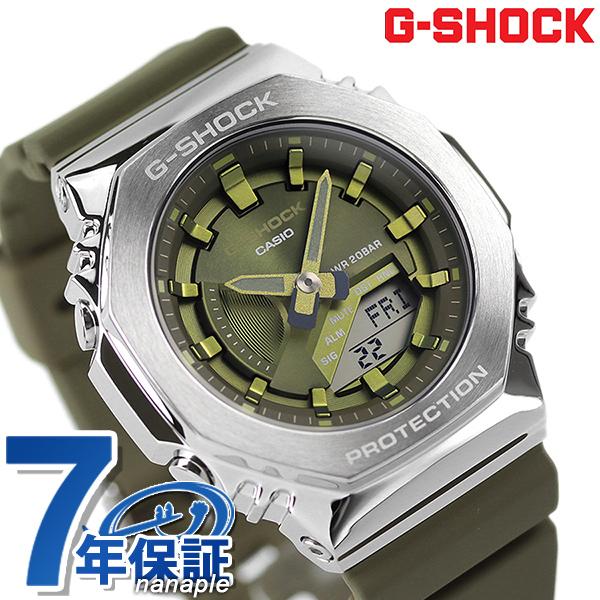 G-SHOCK GM-S2100-3AJF ミドルサイズ グリーン G-SHOCK ミッドサイズ メタルベゼル GM-S2100-3AJF メンズ レディース
