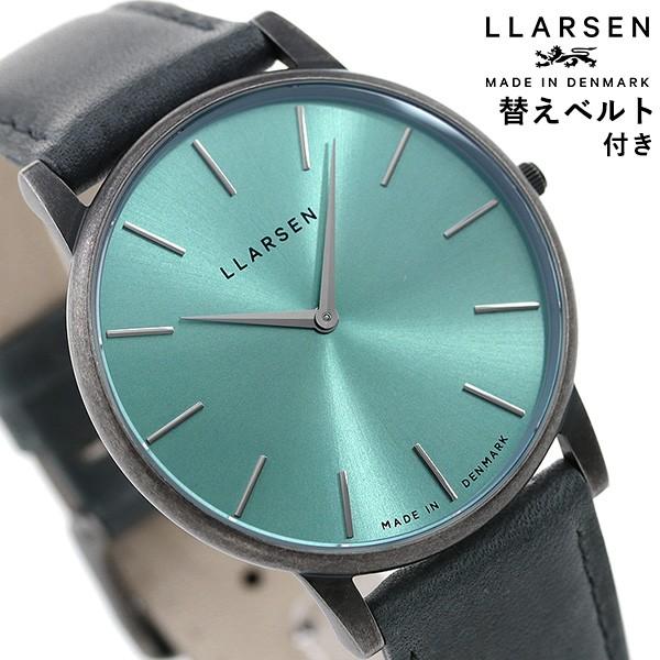 エルラーセン 時計 オリバー 39mm デンマーク製 メンズ 腕時計 Ll147otgyrl Llarsen ティールブルー グレー 革ベルト 腕時計のななぷれ 通販 Paypayモール