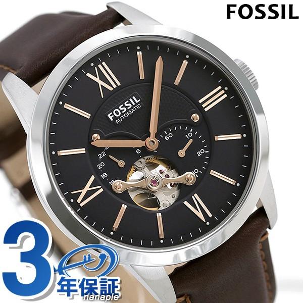 500円割引クーポン 3日 5日まで フォッシル 腕時計 メンズ 自動巻き タウンズマン Me3061 ブラック Fossil 時計 新品 腕時計のななぷれ 通販 Paypayモール