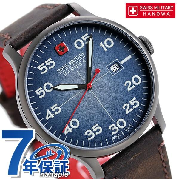 スイスミリタリー ハノワ 腕時計 メンズ Ml 459 Swiss Military Hanowa 時計 アクティブ デューティー 43mm ブルー ブラウン 腕時計のななぷれ 通販 Paypayモール