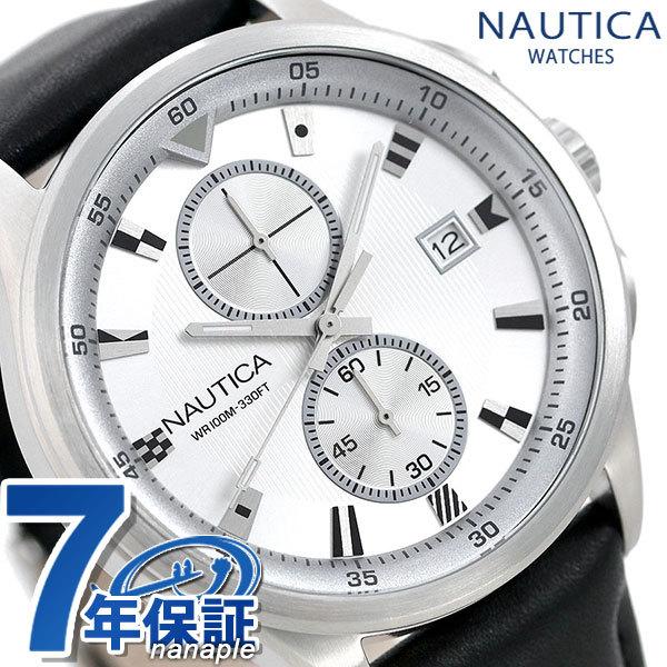 ノーティカ NAUTICA メンズ 腕時計 クロノグラフ 100m防水 旗 44mm