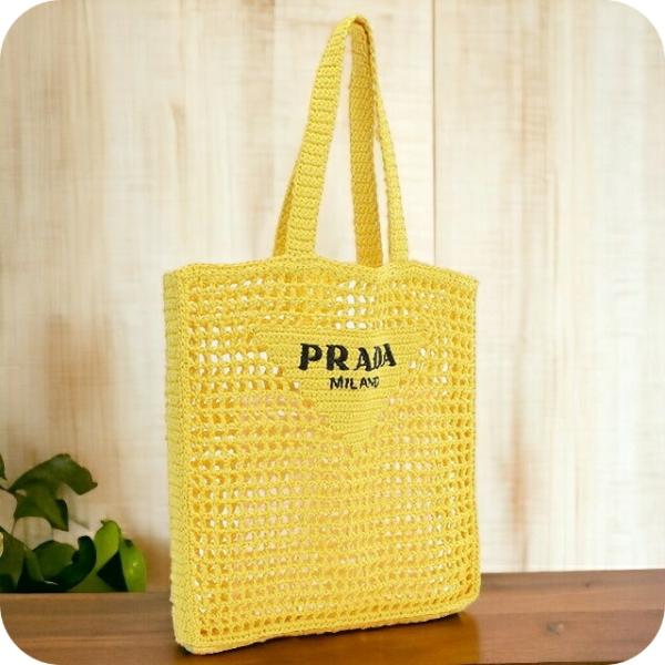 PRADA（プラダ） ブランド カゴバッグ メンズ RAFIA ラフィア イタリア
