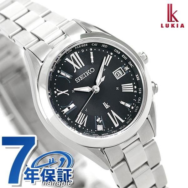 セイコー ルキア レディダイヤ チタン 電波ソーラー 腕時計 Ssqv055 Seikio Lukia ブラック 池田エライザ 時計 腕時計のななぷれ 通販 Paypayモール