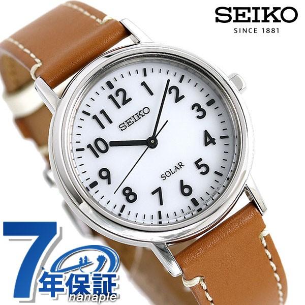セイコー 腕時計 レディース ソーラー Stpx069 Seiko 時計 キッズ 子供用 受験生 ホワイト ライトブラウン 革ベルト 腕時計のななぷれ 通販 Paypayモール