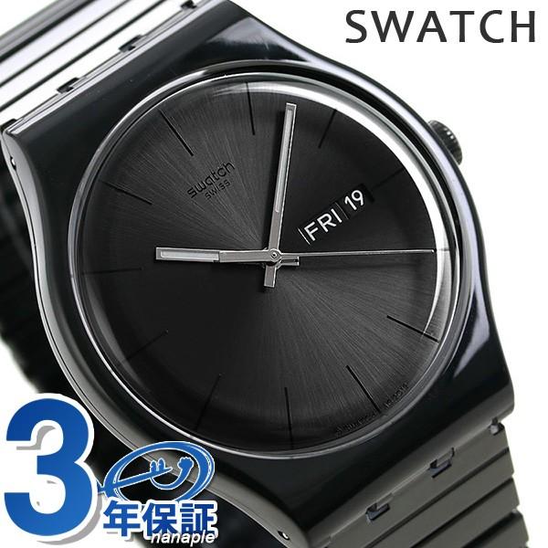 スウォッチ Swatch 腕時計 メンズ オールブラック 黒 Suob708b ニュージェント ミステリーライフ 腕時計のななぷれ 通販 Paypayモール