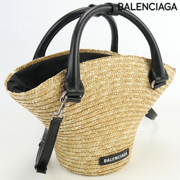 BALENCIAGA バレンシアガ カゴバック ラフィア （大）リゾートなどで✮ nanaple_usdbg68626011