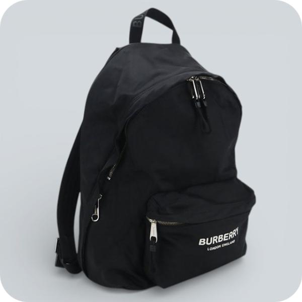 【りんりん】バーバリー　リュック・バックパック　黒　使用中古品 BURBERRY（バーバリー） 中古 リュック メンズ ブランド バックパック
