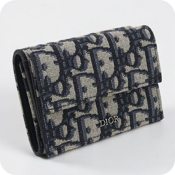 Christian Dior オブリーク 三つ折り財布 Christian Dior（クリスチャン・ディオール） 中古 ディオール 三