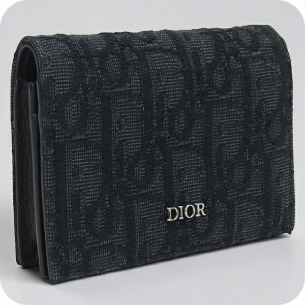 ディオール ビジネスカードホルダー (名刺入れ)メンズ Dior ブラック Christian Dior（クリスチャン・ディオール） 中古 ディオール 名刺