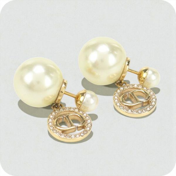 クリスチャンディオール　トライバルボール モチーフピアス ゴールド 2P Christian Dior（クリスチャン・ディオール） 中古 ディオール ピアス