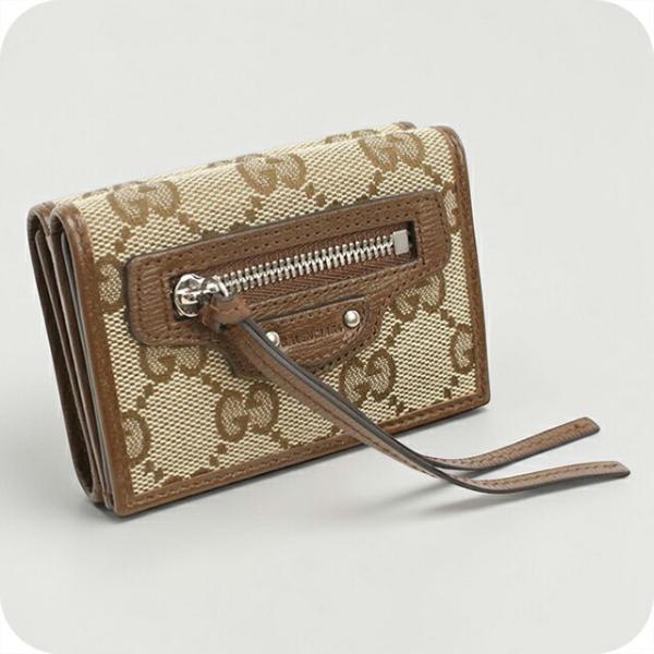 グッチ GUCCI 財布 レディース 681708 GGキャンバス コンパクトウォレット GUCCI（グッチ） 中古 三つ折り財布 三折財布 レディース ブランド