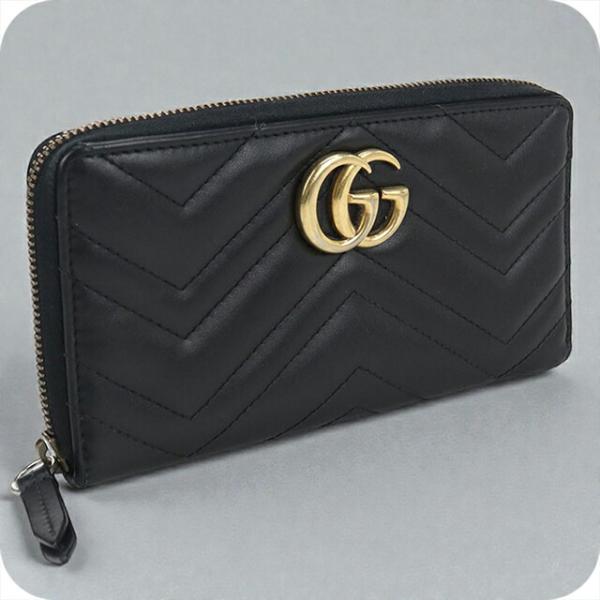 GUCCI（グッチ） 中古 長財布ラウンドファスナー レディース ブランド