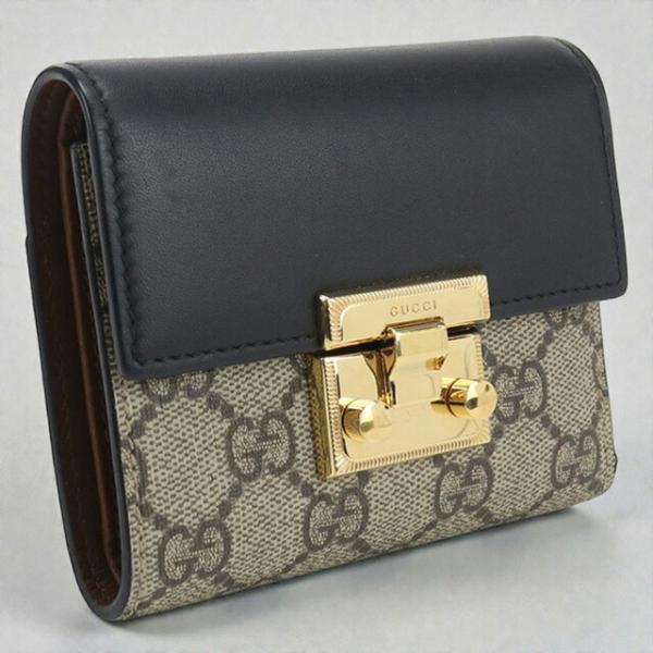 GUCCI（グッチ） 中古 三つ折り財布 レディース ブランド パドロック