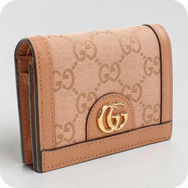⭐︎美品⭐︎ GUCCI グッチ 二つ折り財布 オフィディア　ベージュ GUCCI（グッチ） 中古 二つ折り財布 二折財布 コンパクト レディース