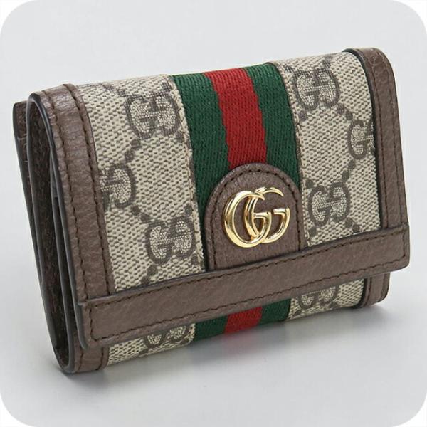 GUCCI（グッチ） 中古 三つ折り財布 コンパクト 三折財布 レディース