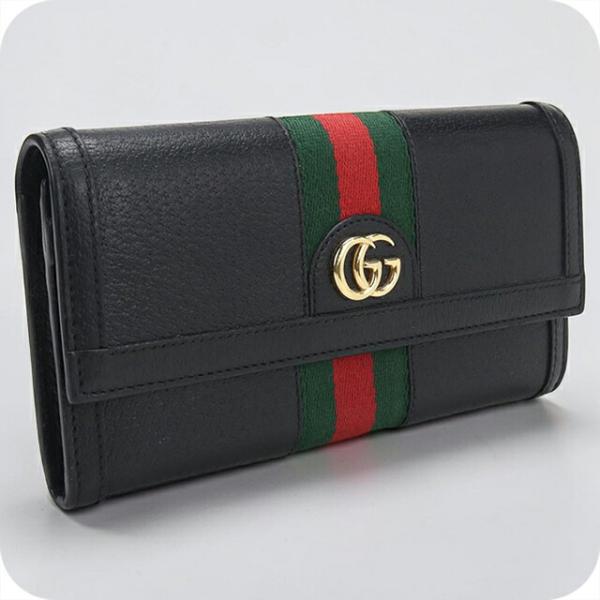 グッチ 長財布美品  オフィディア 523153 GUCCI（グッチ） 中古 長財布二折 レディース ブランド オフィディア