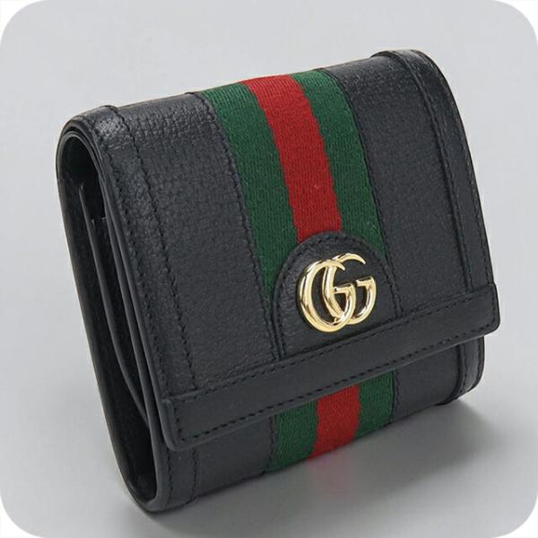 【美品】 446 GUCCI グッチ オフィディア 2つ折り 財布 コンパクト GUCCI（グッチ） 中古 二つ折り財布 レディース ブランド オフィディア