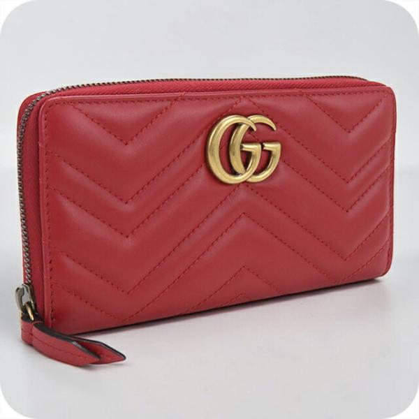 GUCCI（グッチ） 中古 長財布ラウンドファスナー レディース ブランド