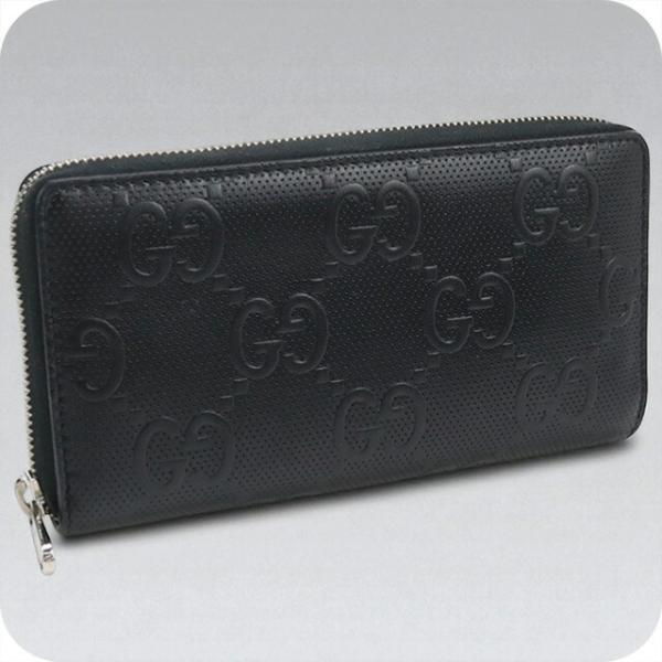 GUCCI 中古 グッチ 長財布ラウンドファスナー レディース