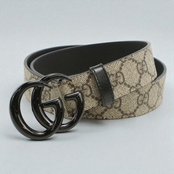 GUCCI 中古 グッチ ベルト メンズ ブランド ダブルG スリム