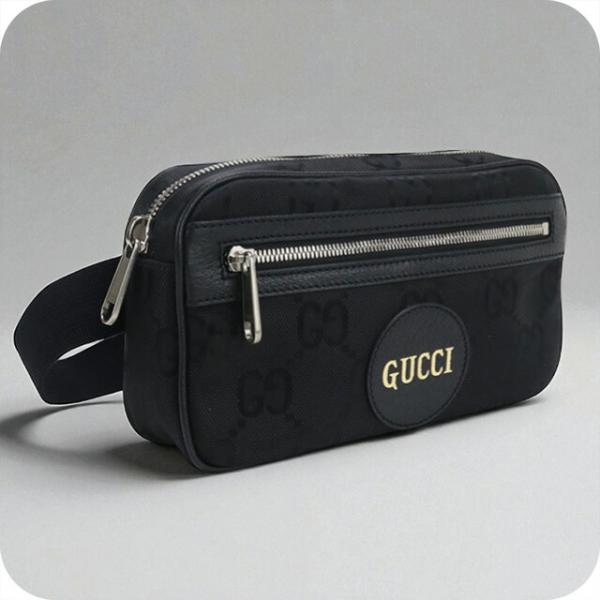 【現行 美品】GUCCI　ボディバッグ オフザグリッド GG柄 631341 黒 GUCCI（グッチ） 中古 ボディバッグ メンズ ブランド オフ ザ グリッド