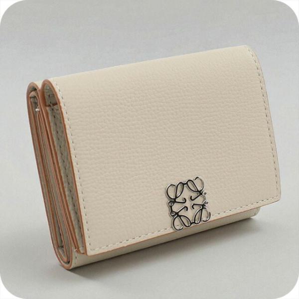 LOEWE 中古 ロエベ 三折財布 レディース ブランド アナグラム