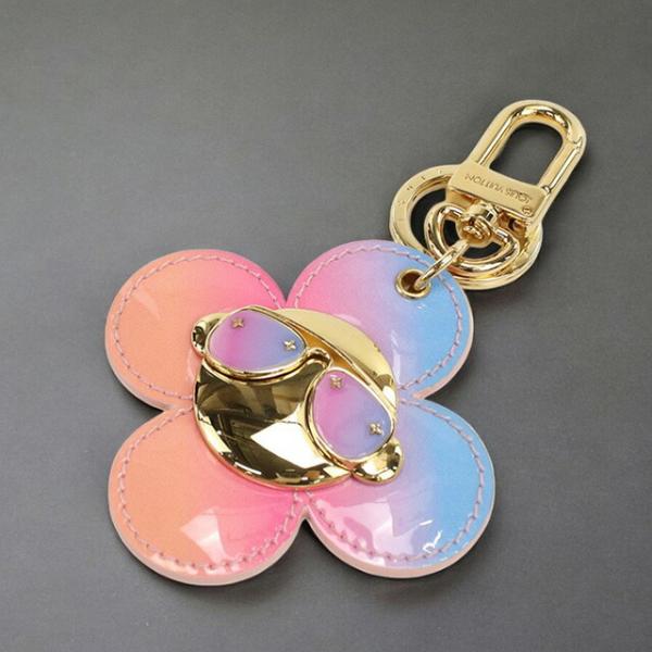 【美品】6D209/ルイヴィトン/ポルトクレ/LVサークル/チャーム/赤/ピンク 美品】6D209/ルイヴィトン/ポルトクレ/LVサークル/チャーム/赤