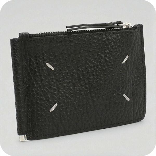 【超美品】メゾンマルジェラ 4ステッチ マネークリップ 二つ折り財布 ブラック Maison Margiela MAISON MARGIELA メゾン マルジェラ 4ステッチ
