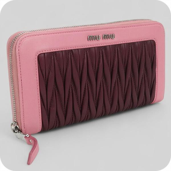 miu miu（ミュウミュウ） 中古 長財布ラウンドファスナー レディース
