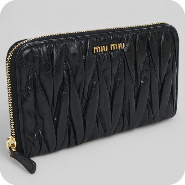 miu miu（ミュウミュウ） 中古 長財布ラウンドファスナー レディース