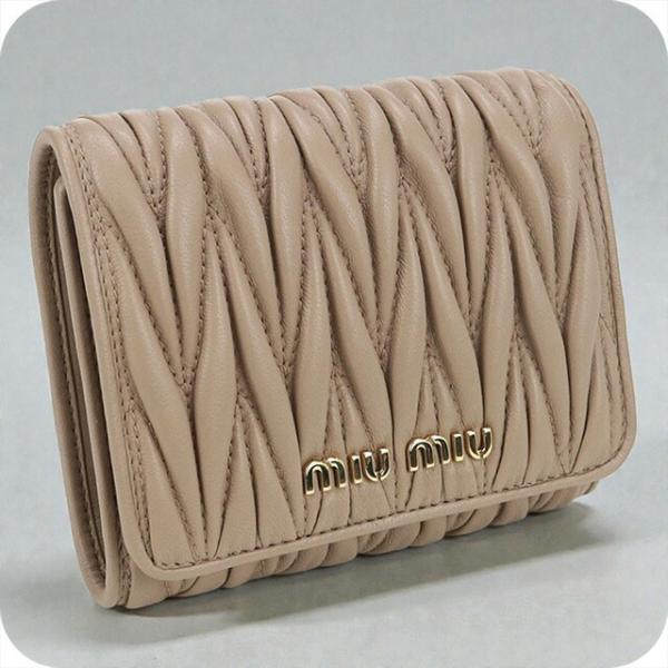 miu miu（ミュウミュウ） 中古 三つ折り財布 レディース ブランド