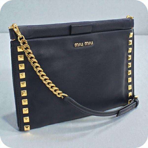 【美品】セール中★ミュウミュウ　チェーンバッグ miu miu（ミュウミュウ） 中古 斜め掛け ショルダーバッグ レディース