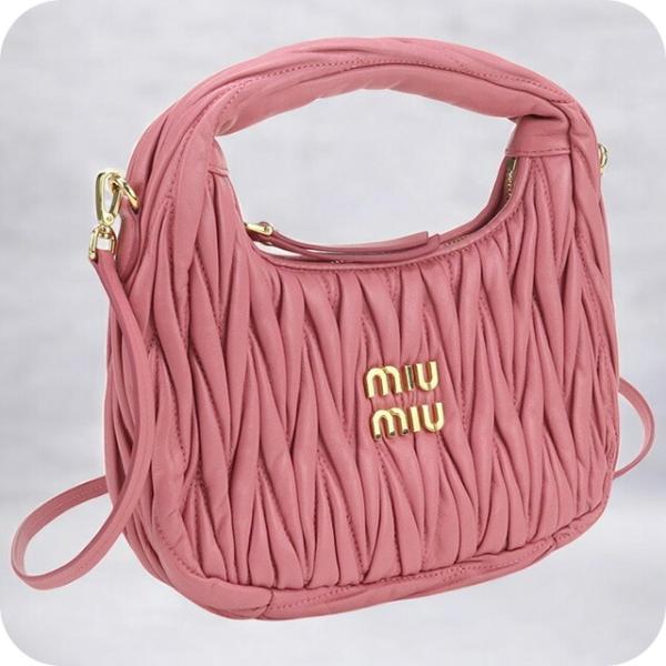 【MiuMiu】マテラッセ ワンダー ホーボーバッグ・中古 miu 中古 ミュウミュウ ハンドバッグ レディース ブランド