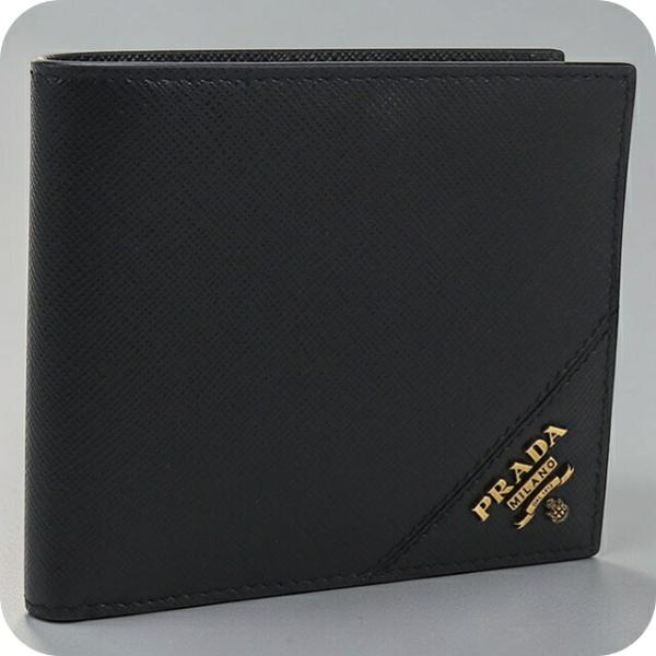 PRADA（プラダ） 中古 二つ折り財布 二折財布 メンズ ブランド