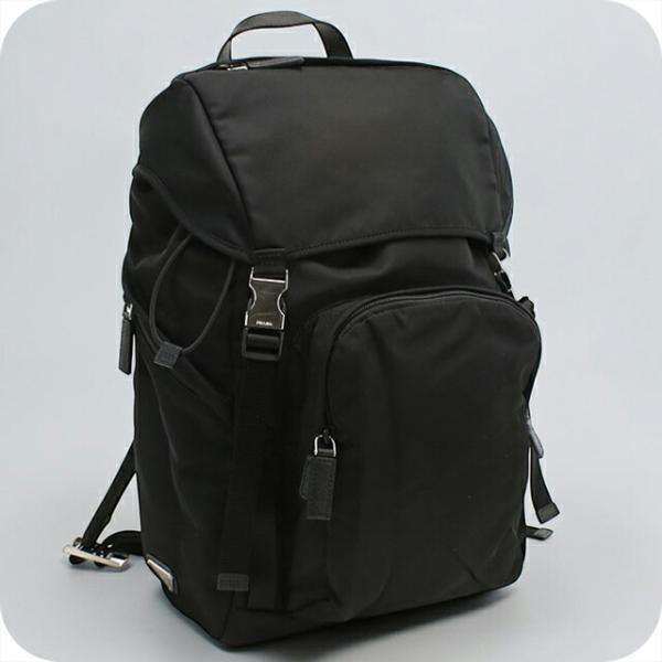 レディース メンズ PRADA（プラダ） 2VZ135　ブラック バッグパック メンズ　リュック バックパック 2DMG 2VZ135 TESSUTO ロボット