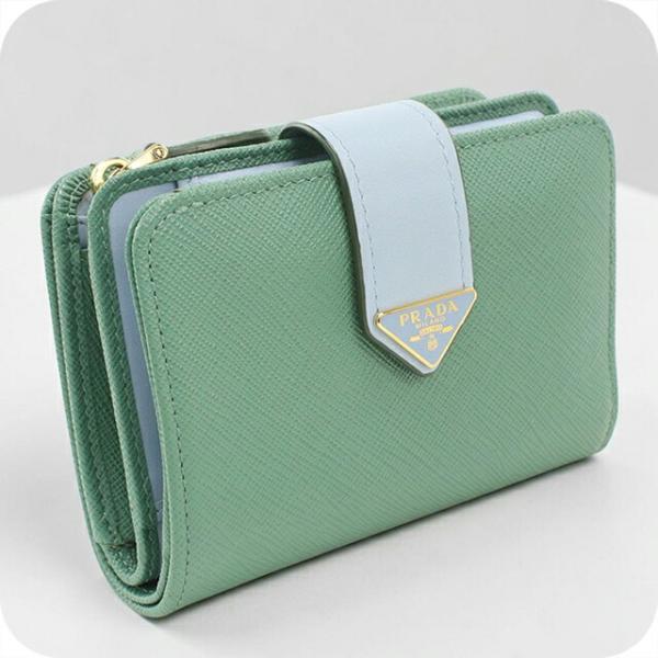 PRADA 長財布 ミリタリーグリーン　サフィアーノ　プラダ PRADA（プラダ） 中古 二つ折り財布 二折財布 レディース ブランド