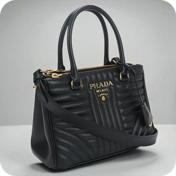 中古美品PRADA プラダ ハンドバッグ 1BA314 2AIX F0XD9 2WAY レディース ブラック PRADA（プラダ） 中古 トートバッグ レディース ブランド PRADA 2WAY