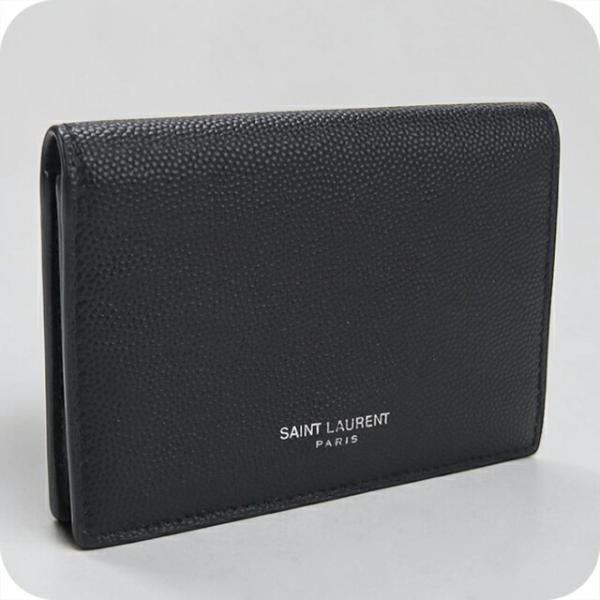 SAINT LAURENT 中古 サンローラン 名刺入れ コンパクト メンズ