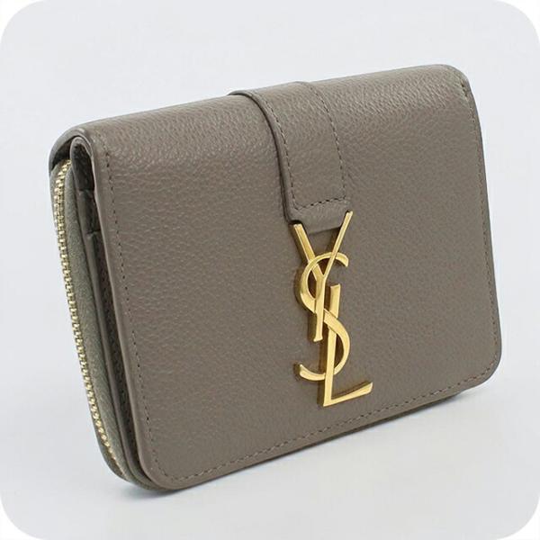 SAINT LAURENT 中古 サンローラン 二つ折り財布 二折財布 コンパクト