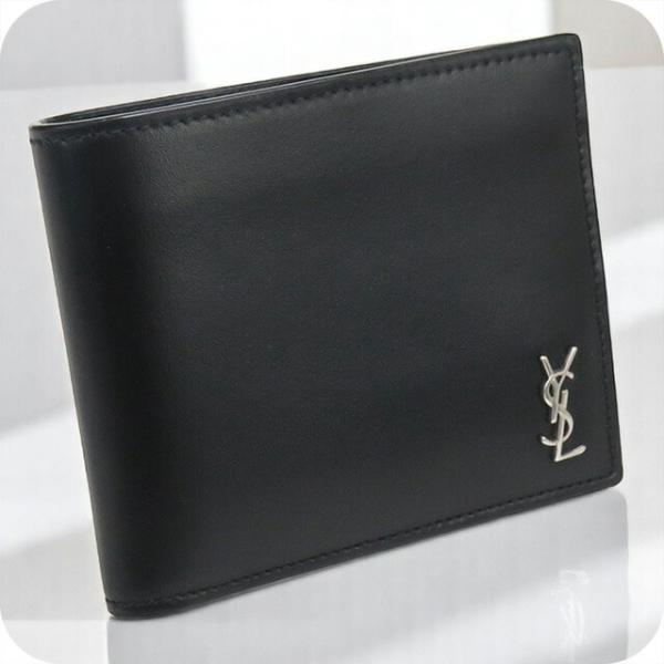SAINT LAURENT 中古 サンローラン 二折財布 メンズ ブランド タイニー