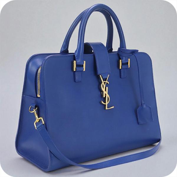 【美品】イブサンローラン モノグラム カバス スモール ハンドバッグ 2way イヴ・サンローラン スモールカバス 2wayショルダーバッグ