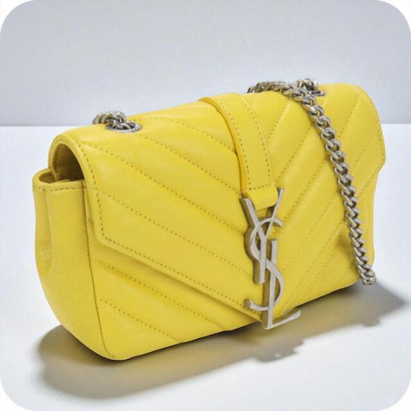 YSL イエロー ショルダーバッグ SAINT LAURENT 中古 サンローラン ショルダーバッグ レディース