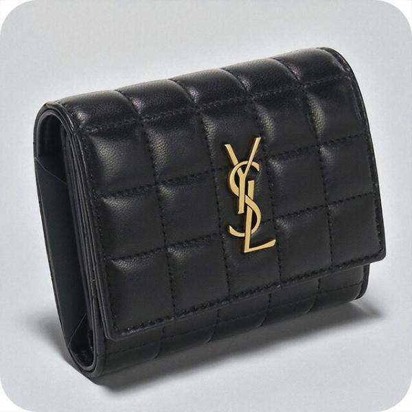 SAINT LAURENT サンローラン ブラック 長財布【極美品】 Yves Saint Laurent サンローラン 長財布 レディース ブラック