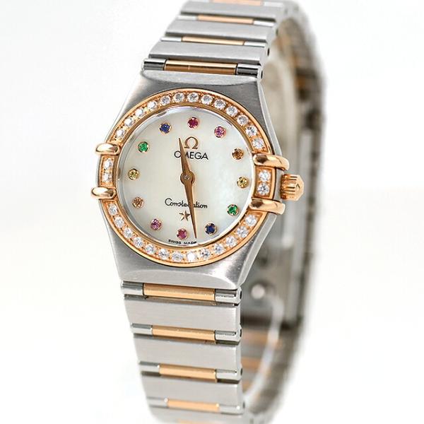 中古 オメガ OMEGA コンステレーション ミニ アイリス K18コンビ ダイヤモンド 宝石 1367.79 アナログ 腕時計 ブランド レディース