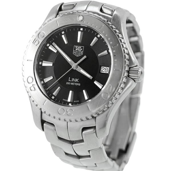 中古 タグ・ホイヤー TAG Heuer リンク クオーツ デイト 200m防水 シンプル WJ1110-0 アナログ 腕時計 ブランド メンズ ブラック