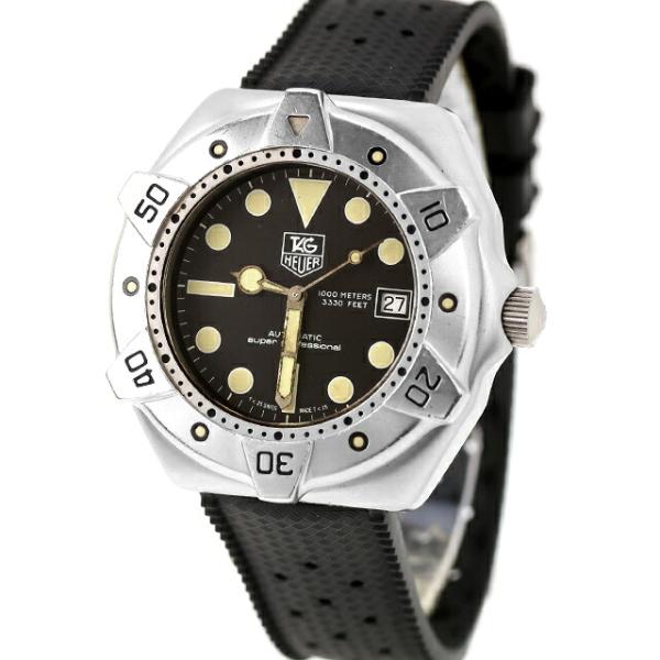 中古 リューズ訳あり タグ・ホイヤー TAG Heuer スーパープロフェッショナル 1000m防水 ダイバーズウォッチ ヴィンテージ WS2110 腕時計 メンズ