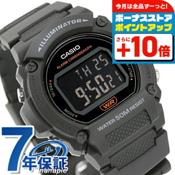 Casio カシオ 腕時計 チープカシオ チプカシ 海外モデル メンズ レディース 時計 W 219h 8bvdf オールブラック 黒 腕時計のななぷれ 通販 Paypayモール