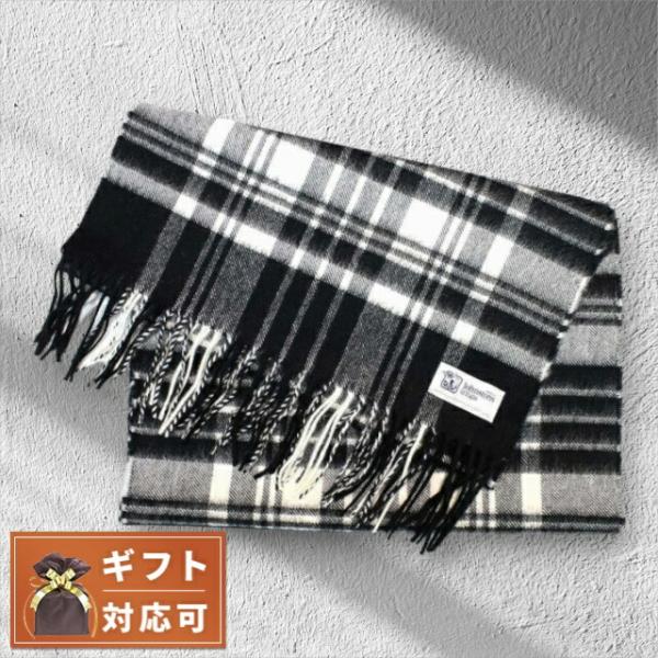 ジョンストンズオブエルガン マフラー タータンチェック ブラックウォッチ Johnstons of Elgin（ジョンストンズ オブ エルガン） ジョンストンズ