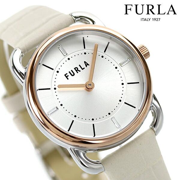 フルラ ニュースリーク 33mm クオーツ レディース 腕時計 WW00021005L5 FURLA シルバー×ホワイト